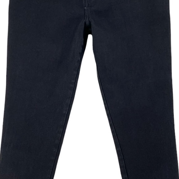 Retro Black High Rise Mom Jeans Stretch Tapered Leg by West Port Denim - Picture 3 of 16